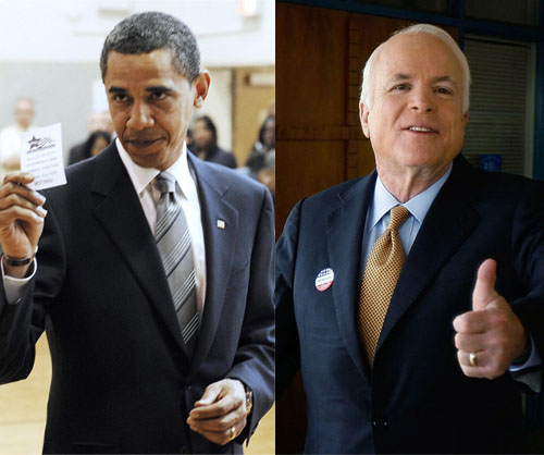 In Pictures: McCain, Obama, and Americans Everywhere Vote In Pictures: McCain, Obama, and Americans Everywhere Vote