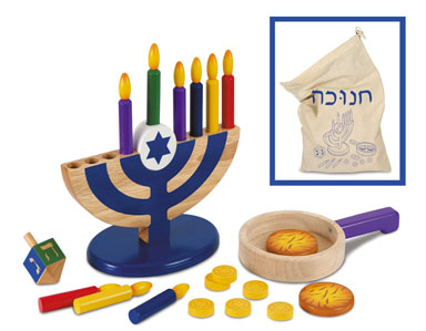 Wooden Hanukkah Set Wooden Hanukkah Set