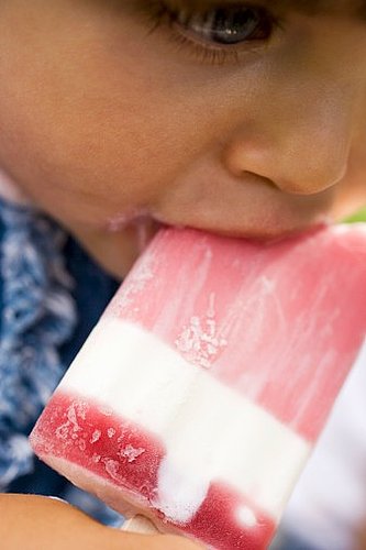 Make Red and Blue Yogurt Popsicles Make Red and Blue Yogurt Popsicles