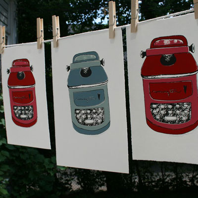 Geek Art: Colorful Prints Bring Back Typewriter Chic Geek Art: Colorful Prints Bring Back Typewriter Chic