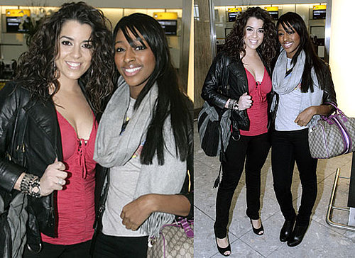 Photos of Alexandra Burke and Ruth Lorenzo Leaving London for Holiday in Mauritius