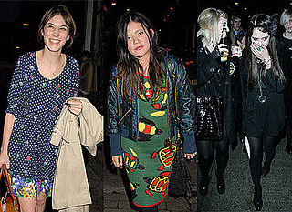 Alexa Chung, Lovefoxx and Peaches Geldof at Uniqlo Party