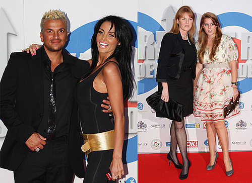Jordan/Katie Price, Peter Andre, Sarah Ferguson and Princess Beatrice at RD Crusaders Concert