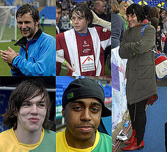 McFly and Noel Fielding at Music Industry Soccer Six