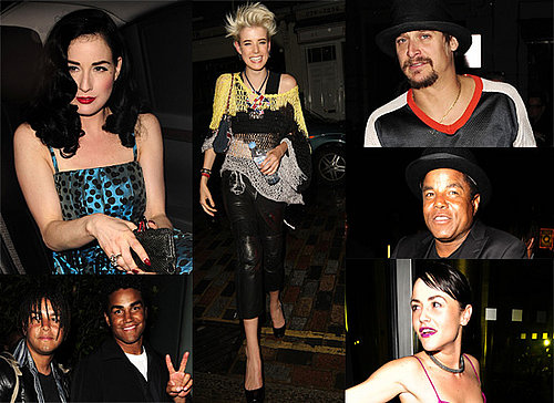 Dita Von Teese, Agyness Deyn And The Jacksons Party Together In London