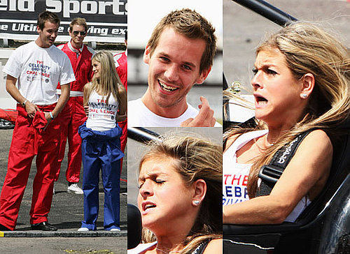 Photos Of Alex Wotherspoon And Nikki Grahame At The British Motor Show's Celebrity Driving Challenge