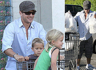Photos Of Ryan Phillippe With His Children Deacon and Ava Out Shopping
