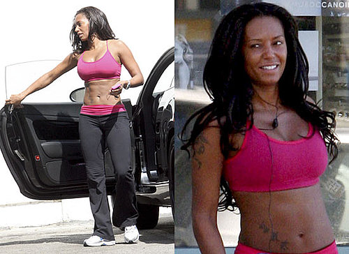 Photos Of Melanie Brown a.k.a. Mel B From Spice Girls Working Out While She Says She Might Strip For Playboy