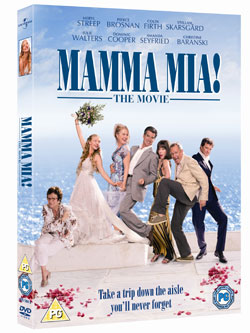 Read Review of Mamma Mia DVD and Watch Deleted Scene and Behind the Scenes Feature From Mamma Mia