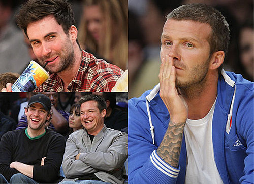 Photos Of David Beckham at LA Lakers Game