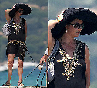 Photos of Catherine Zeta Jones in a Big Summer Hat