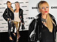 Paris Hilton at Diesel Party, Les Chiffoniers leggings, Paris Hilton at Diesel Party, Les Chiffoniers leggings,