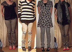 How to Wear Silver Skinny Jeans