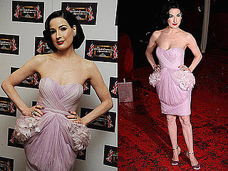 Dita Von Teese in Pink Marchesa Dress
