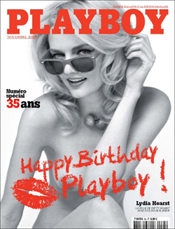 Lydia Hearst Models For French Playboy Magazine
