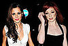 Photos of Girls Aloud Cheryl Cole Verus Nicola Roberts at Nobu in London.