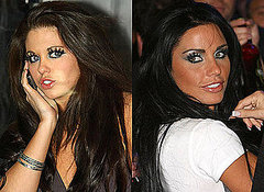 Katie Price and Bianca Gascoigne at the Blue Inc. Store Launch