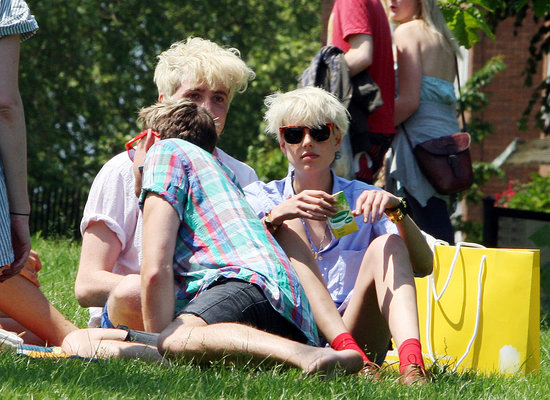Henry Holland, Nick Grimshaw, and Agyness Deyn.