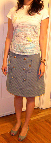 quilted skirt