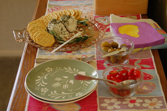 Mmmmm goat cheese and rosemary.