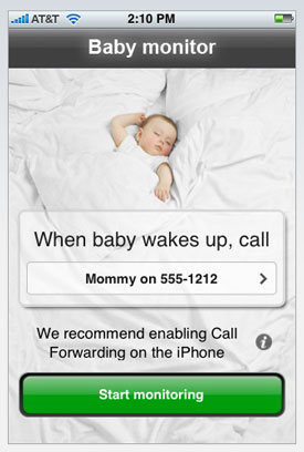 Mommy's Lil Helper: Baby Monitor For Your iPhone  