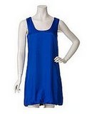 MCQ ALEXANDER MCQUEEN blue bubble hem dress
