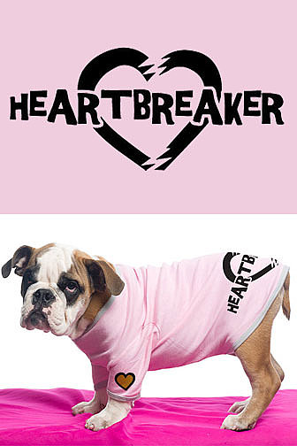 Heartbreaker baby rib dog tee { by Aubrey O'Day }