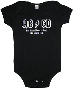 AB/CD onesie ($11)