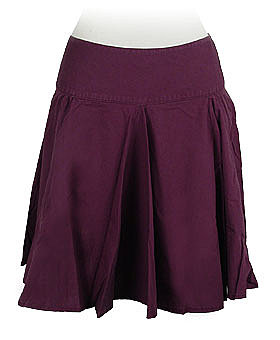 Plum Purple Poplin Skirt by Colcci ($53.20)