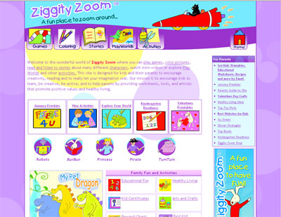 Website of the Day: Ziggity Zoom 