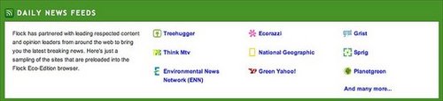 Flock Web Browser: Eco-Edition
