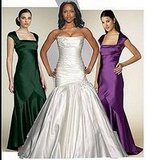 Which Color would look best with the wedding dress?