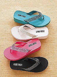 Sequin thong sandal