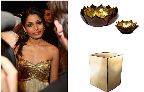 Inspired: Frieda Pinto's Glam Gold