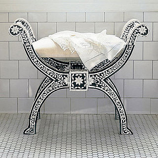 Steal of the Day: Black and White Inlaid Bone Bench