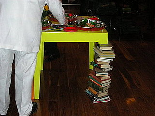 Cool Idea: Stacked Books Table Leg
