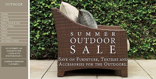 Sale Alert: Restoration Hardware Outdoor Sale