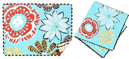 Summer Style: Hibiscus History Placemats and Napkins