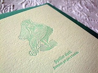 The Card Shop: Letterpress Wedding Card