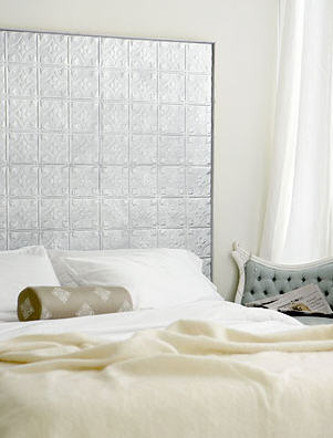 Love It or Hate It? Tin Ceiling Tile Headboard