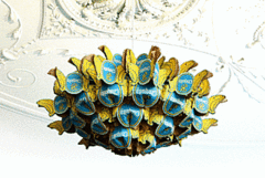 Cool Idea: Recycled Chiquita Banana Box Chandelier Cool Idea: Recycled Chiquita Banana Box Chandelier