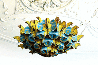 Cool Idea: Recycled Chiquita Banana Box Chandelier