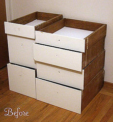 Before and After: Salvaged Shelves Get an Upgrade Before and After: Salvaged Shelves Get an Upgrade