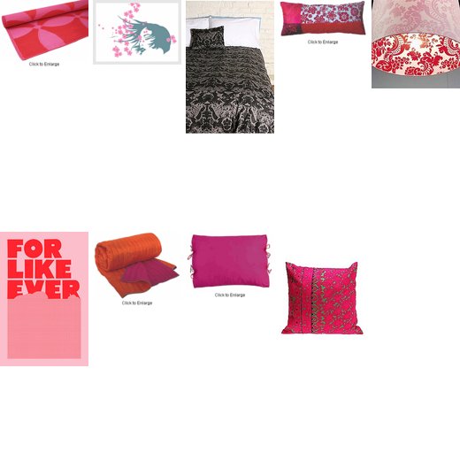gray and pink bedroom