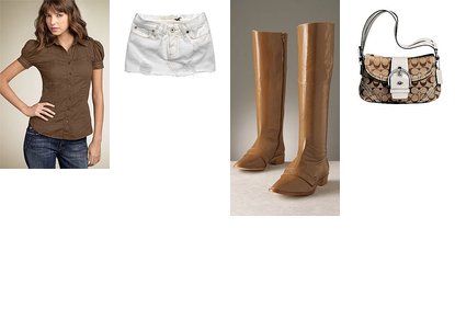 Coach bag inspired outfit