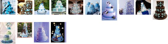 Blue Wedding Cakes