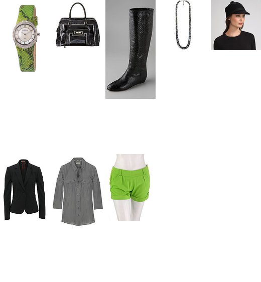 Somewhat Formal Vibe with Lime Green Shorts