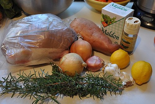 Roast Chicken With Sweet Potato and Onions Roast Chicken With Sweet Potato and Onions