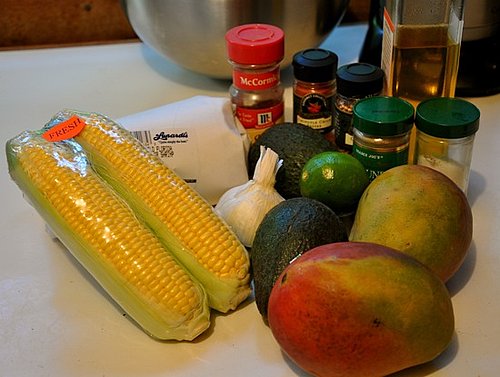 Spicy Shrimp With Avocado, Corn, and Mango Cocktail Spicy Shrimp With Avocado, Corn, and Mango Cocktail