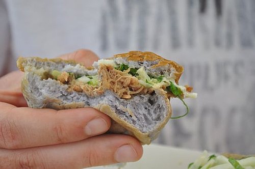 Kahlua Pork on a Taro Roll Kahlua Pork on a Taro Roll